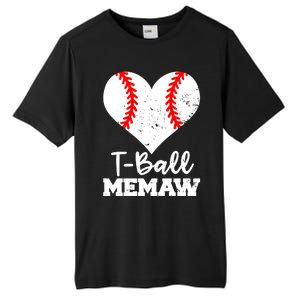 Tgiftball Memaw Heart Funny Tee Ball Memaw Gift Tall Fusion ChromaSoft Performance T-Shirt