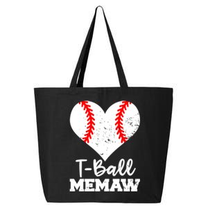 Tgiftball Memaw Heart Funny Tee Ball Memaw Gift 25L Jumbo Tote