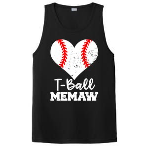 Tgiftball Memaw Heart Funny Tee Ball Memaw Gift PosiCharge Competitor Tank