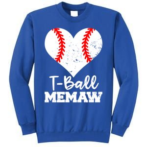 Tgiftball Memaw Heart Funny Tee Ball Memaw Gift Sweatshirt