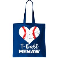 Tgiftball Memaw Heart Funny Tee Ball Memaw Gift Tote Bag