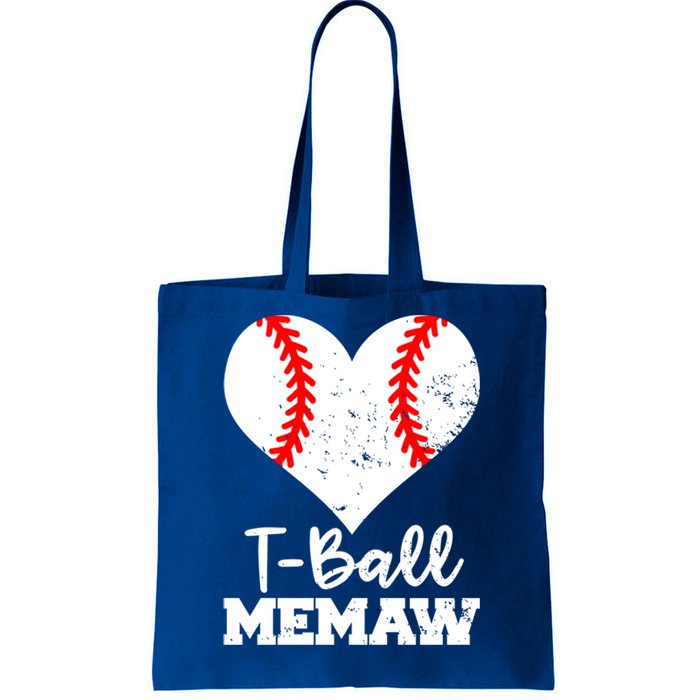 Tgiftball Memaw Heart Funny Tee Ball Memaw Gift Tote Bag