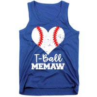 Tgiftball Memaw Heart Funny Tee Ball Memaw Gift Tank Top