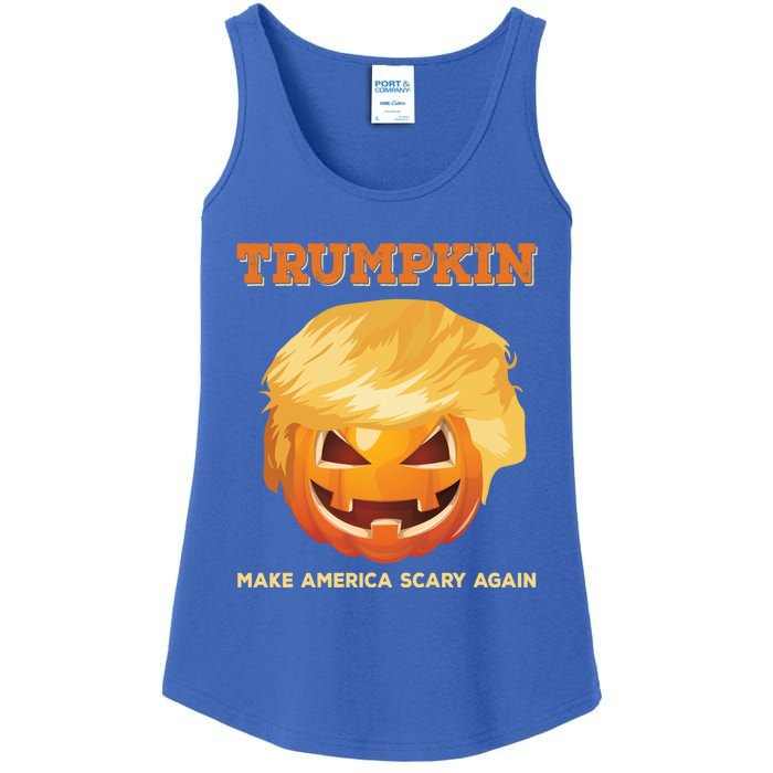 Trumpkin Make Halloween Great Again President Trump Pumpkin Great Gift Ladies Essential Tank