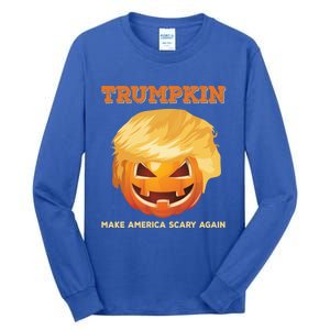 Trumpkin Make Halloween Great Again President Trump Pumpkin Great Gift Tall Long Sleeve T-Shirt