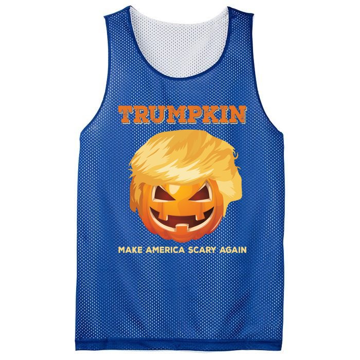 Trumpkin Make Halloween Great Again President Trump Pumpkin Great Gift Mesh Reversible Basketball Jersey Tank