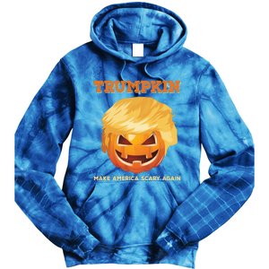 Trumpkin Make Halloween Great Again President Trump Pumpkin Great Gift Tie Dye Hoodie