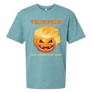 Trumpkin Make Halloween Great Again President Trump Pumpkin Great Gift Sueded Cloud Jersey T-Shirt