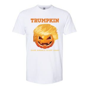 Trumpkin Make Halloween Great Again President Trump Pumpkin Great Gift Softstyle CVC T-Shirt