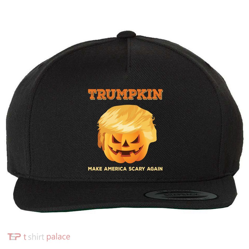 Trumpkin Make Halloween Great Again President Trump Pumpkin Meaningful Gift Wool Snapback Cap
