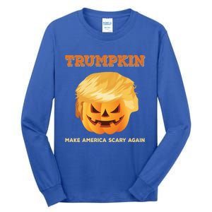 Trumpkin Make Halloween Great Again President Trump Pumpkin Meaningful Gift Tall Long Sleeve T-Shirt