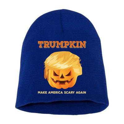 Trumpkin Make Halloween Great Again President Trump Pumpkin Meaningful Gift Short Acrylic Beanie