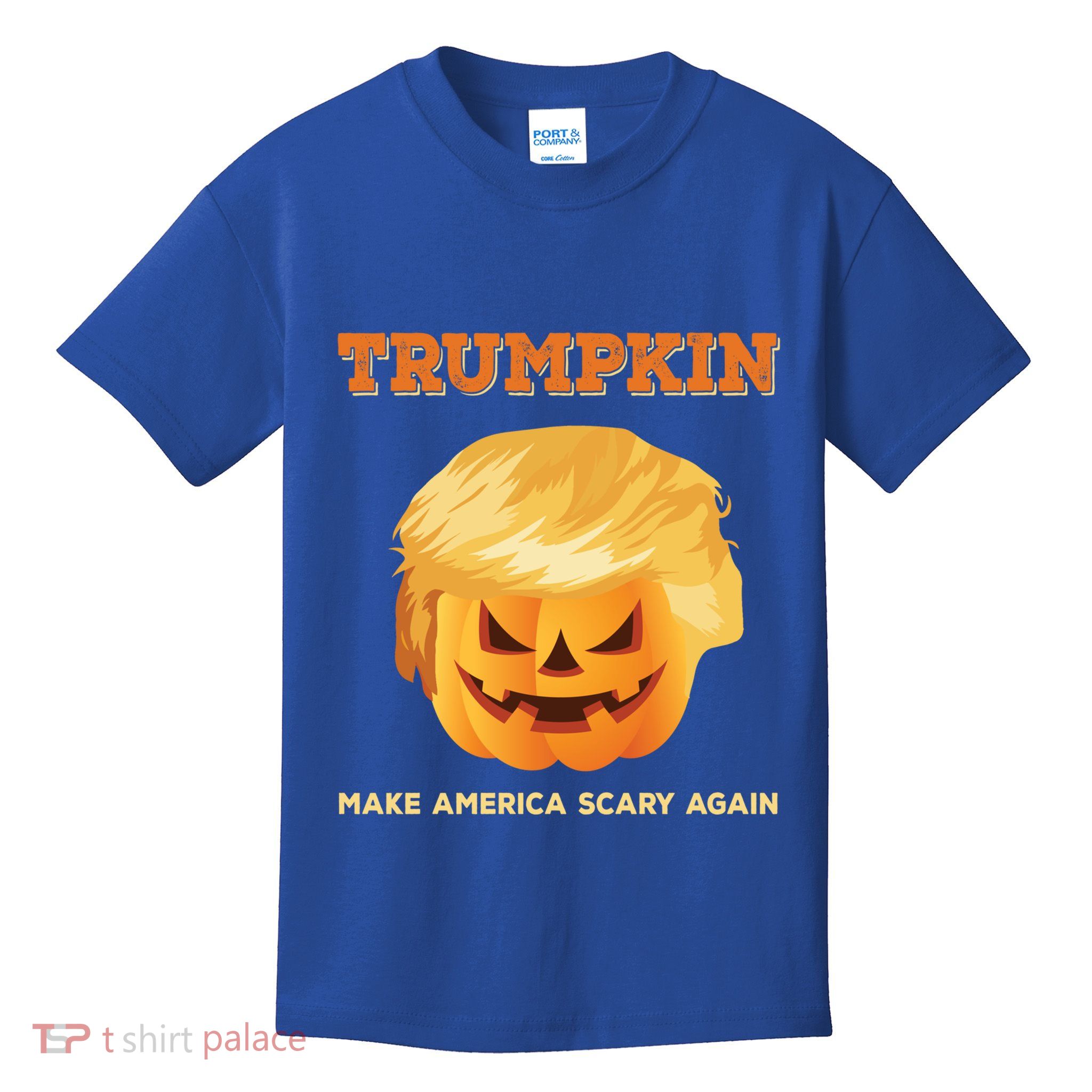 Trumpkin Make Halloween Great Again President Trump Pumpkin Meaningful Gift Kids T-Shirt