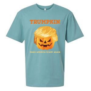 Trumpkin Make Halloween Great Again President Trump Pumpkin Meaningful Gift Sueded Cloud Jersey T-Shirt