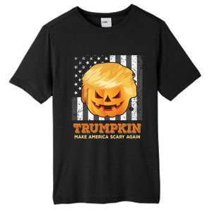 Trumpkin Make Halloween Great Again President Trump Pumpkin Gift Tall Fusion ChromaSoft Performance T-Shirt