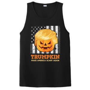 Trumpkin Make Halloween Great Again President Trump Pumpkin Gift PosiCharge Competitor Tank