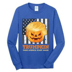 Trumpkin Make Halloween Great Again President Trump Pumpkin Gift Tall Long Sleeve T-Shirt