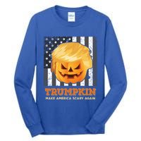 Trumpkin Make Halloween Great Again President Trump Pumpkin Gift Tall Long Sleeve T-Shirt