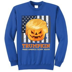 Trumpkin Make Halloween Great Again President Trump Pumpkin Gift Tall Sweatshirt