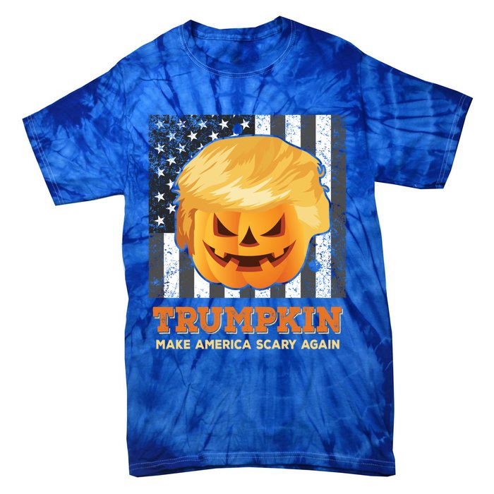 Trumpkin Make Halloween Great Again President Trump Pumpkin Gift Tie-Dye T-Shirt