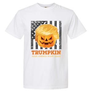 Trumpkin Make Halloween Great Again President Trump Pumpkin Gift Garment-Dyed Heavyweight T-Shirt