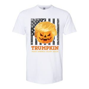 Trumpkin Make Halloween Great Again President Trump Pumpkin Gift Softstyle CVC T-Shirt