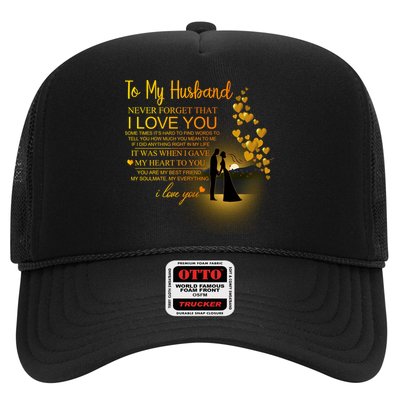 To My Husband Love You Trucker Hat