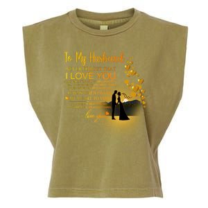 To My Husband Love You Garment-Dyed Women's Muscle Tee