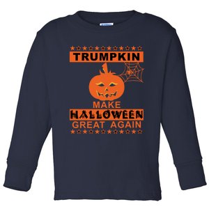 Trumpkin Make Halloween Great Again Cute Gift Toddler Long Sleeve Shirt