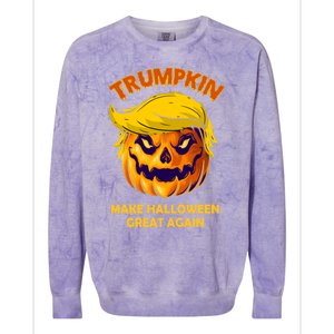 Trumpkin Make Halloween Great Again Gift Colorblast Crewneck Sweatshirt