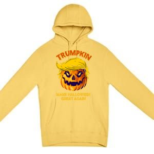 Trumpkin Make Halloween Great Again Gift Premium Pullover Hoodie