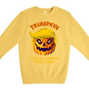 Trumpkin Make Halloween Great Again Gift Premium Crewneck Sweatshirt