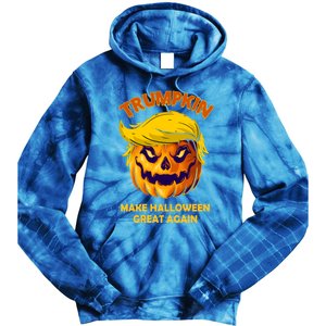 Trumpkin Make Halloween Great Again Gift Tie Dye Hoodie