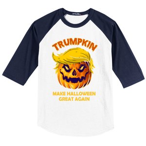 Trumpkin Make Halloween Great Again Gift Baseball Sleeve Shirt