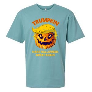 Trumpkin Make Halloween Great Again Gift Sueded Cloud Jersey T-Shirt