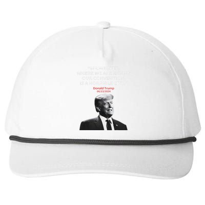 Trump Milwaukee Horrible City President Trump Sarcastic Snapback Five-Panel Rope Hat