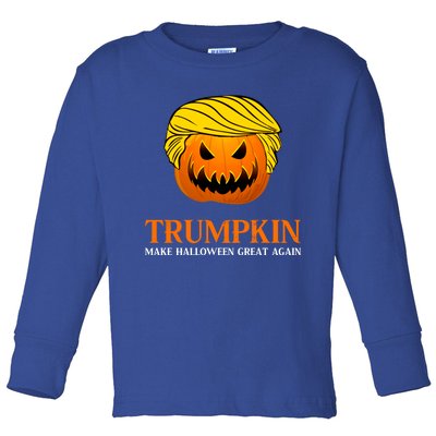 Trumpkin Make Halloween Great Again Cool Gift Toddler Long Sleeve Shirt