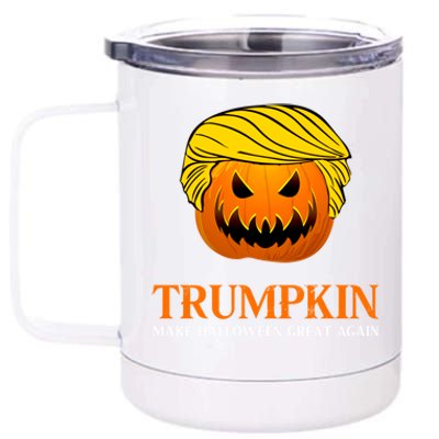 Trumpkin Make Halloween Great Again Cool Gift 12 oz Stainless Steel Tumbler Cup