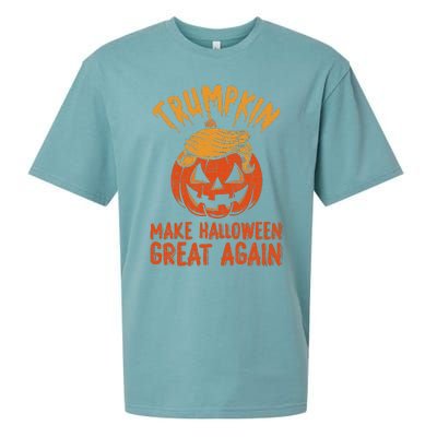 Trumpkin Make Halloween Great Again Sueded Cloud Jersey T-Shirt