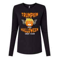 Trumpkin Make Halloween Great Again Funny Trump Halloween Ar Premium Womens Cotton Relaxed Long Sleeve T-Shirt