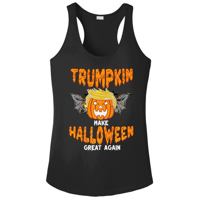 Trumpkin Make Halloween Great Again Funny Trump Halloween Ar Premium Ladies PosiCharge Competitor Racerback Tank