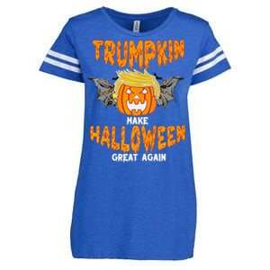 Trumpkin Make Halloween Great Again Funny Trump Halloween Ar Premium Enza Ladies Jersey Football T-Shirt