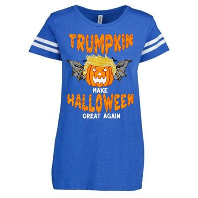 Trumpkin Make Halloween Great Again Funny Trump Halloween Ar Premium Enza Ladies Jersey Football T-Shirt