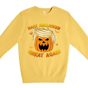 Trumpkin Make Halloween Great Again Trump Pumpkin Halloween Gift Premium Crewneck Sweatshirt