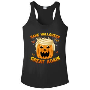 Trumpkin Make Halloween Great Again Trump Pumpkin Halloween Gift Ladies PosiCharge Competitor Racerback Tank