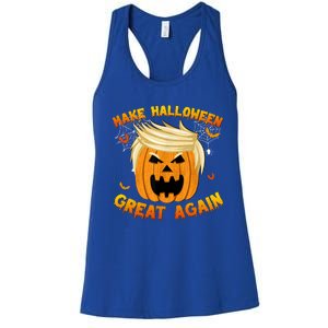 Trumpkin Make Halloween Great Again Trump Pumpkin Halloween Gift Women's Racerback Tank