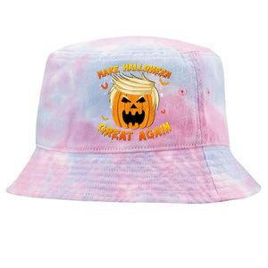 Trumpkin Make Halloween Great Again Trump Pumpkin Halloween Gift Tie-Dyed Bucket Hat