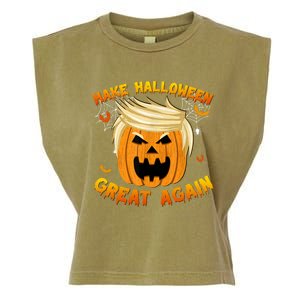 Trumpkin Make Halloween Great Again Trump Pumpkin Halloween Gift Garment-Dyed Women's Muscle Tee