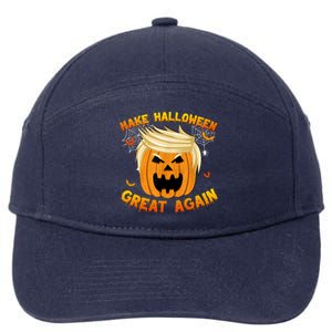 Trumpkin Make Halloween Great Again Trump Pumpkin Halloween Gift 7-Panel Snapback Hat