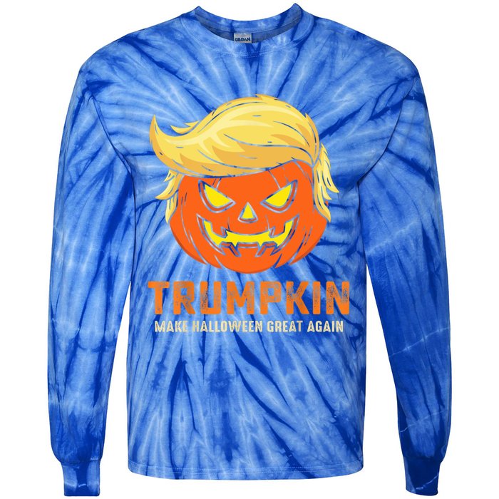 Trumpkin Make Halloween Great Again Funny Pumpkin Family Great Gift Tie-Dye Long Sleeve Shirt